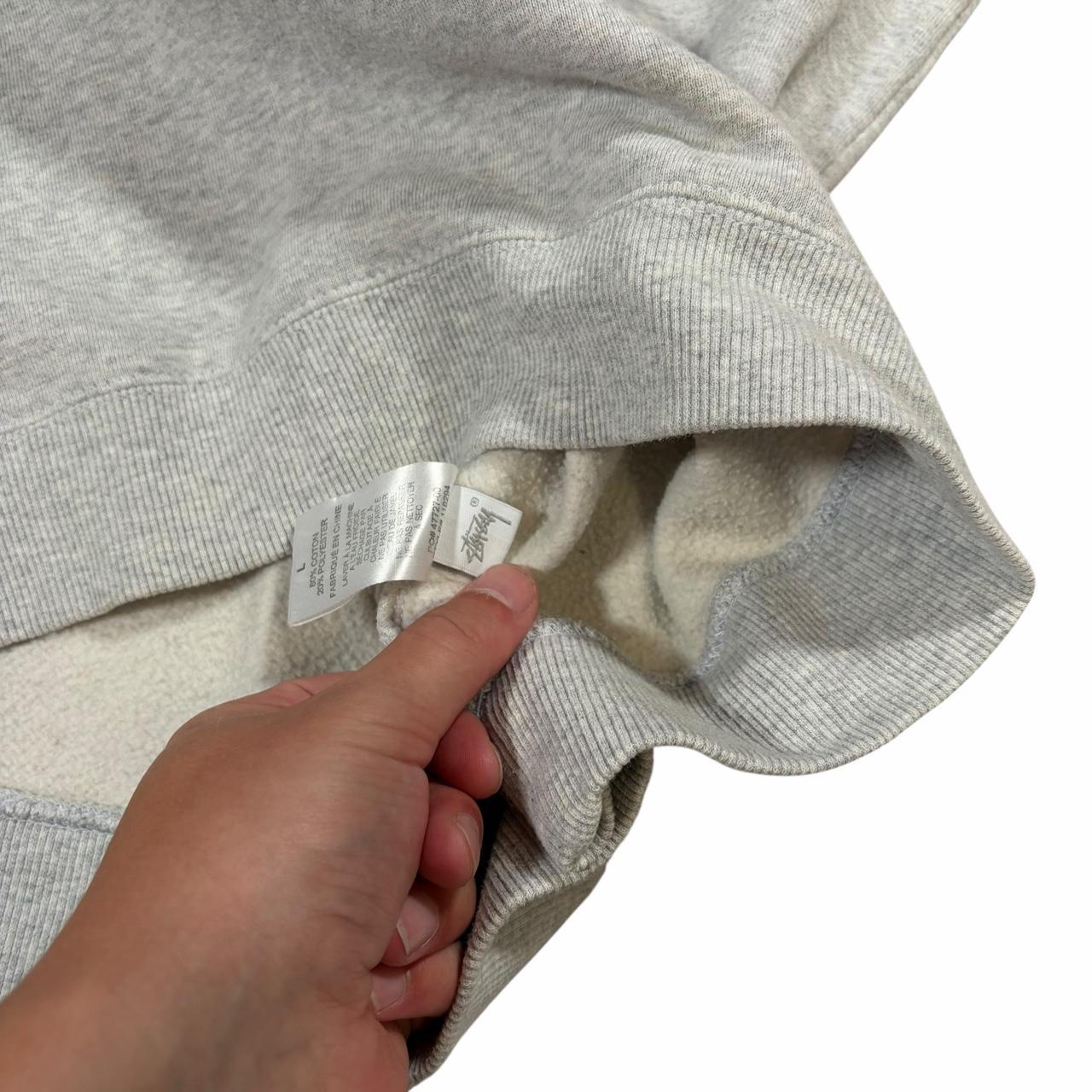Stussy embroidered logo pullover sweatshirt (L)