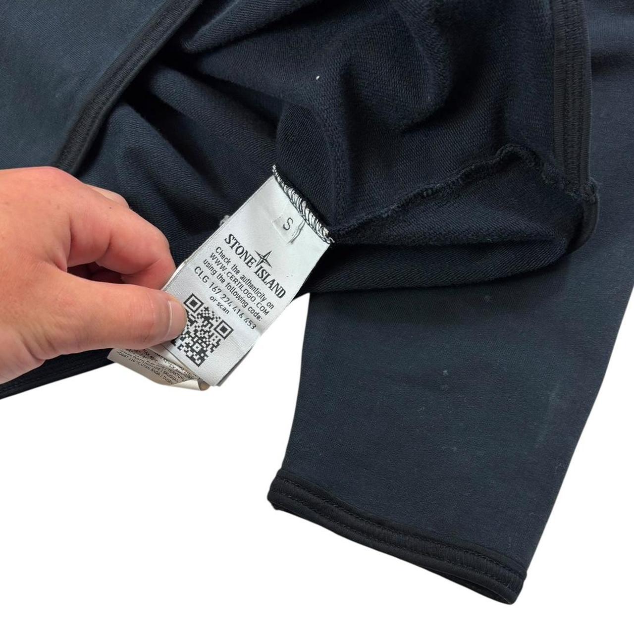 Stone island navy ghost piece pullover sweatshirt (S)