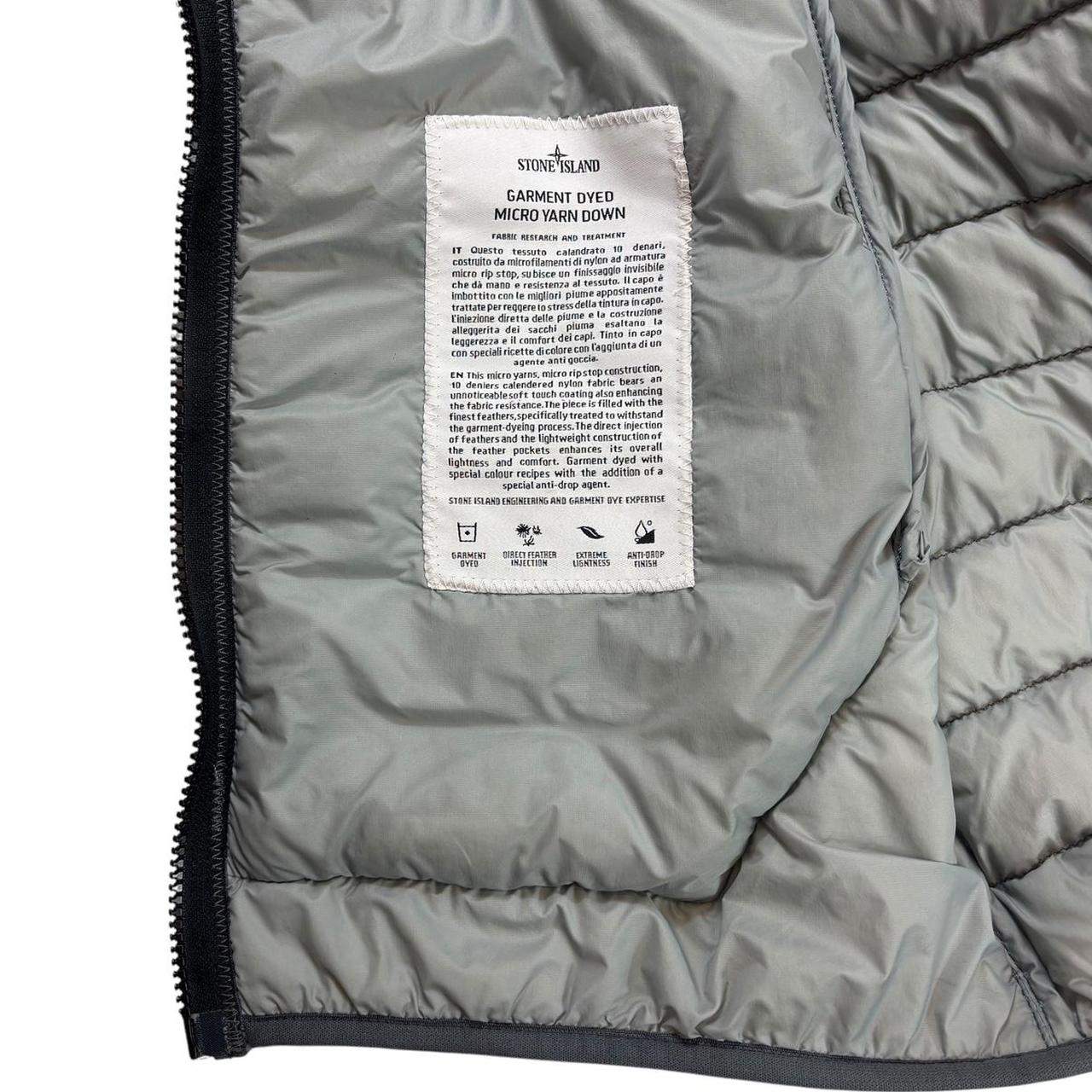 Stone island garment dyed micro yarn down puffer jacket (L)