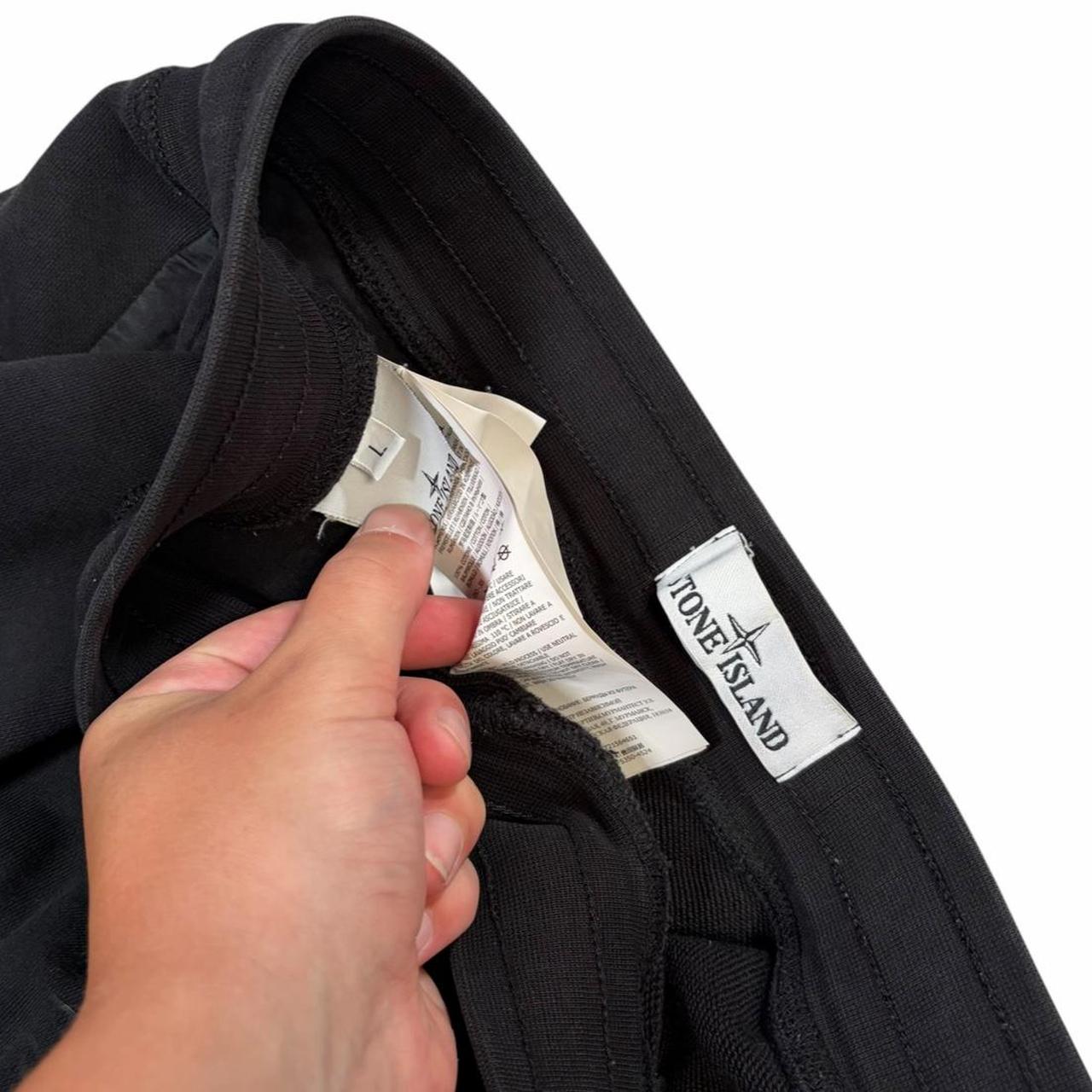 Stone island black sweat shorts (L)