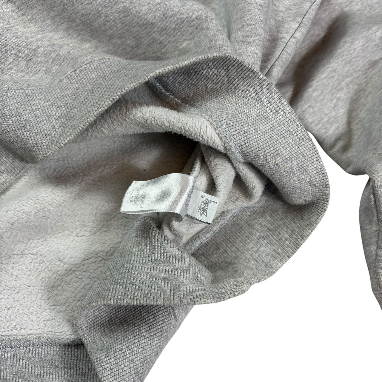 Stussy embroidered spellout pullover sweatshirt (M)