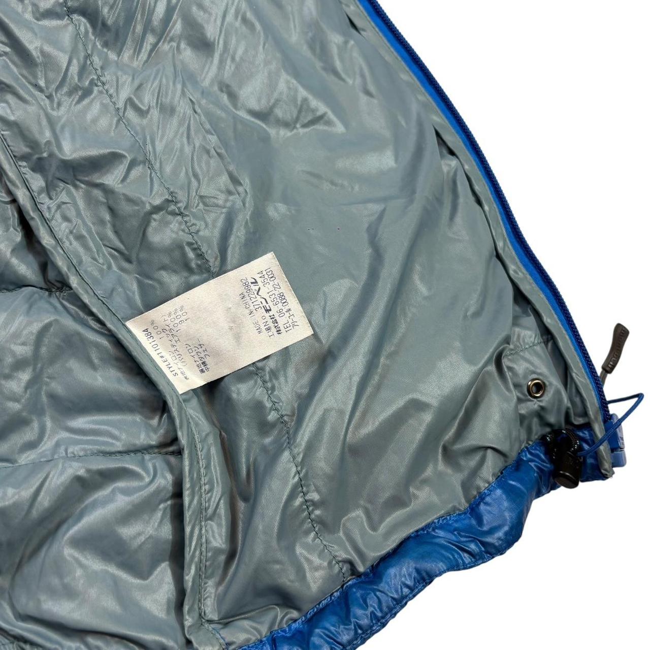 Montbell two tone blue down puffer jacket (S)