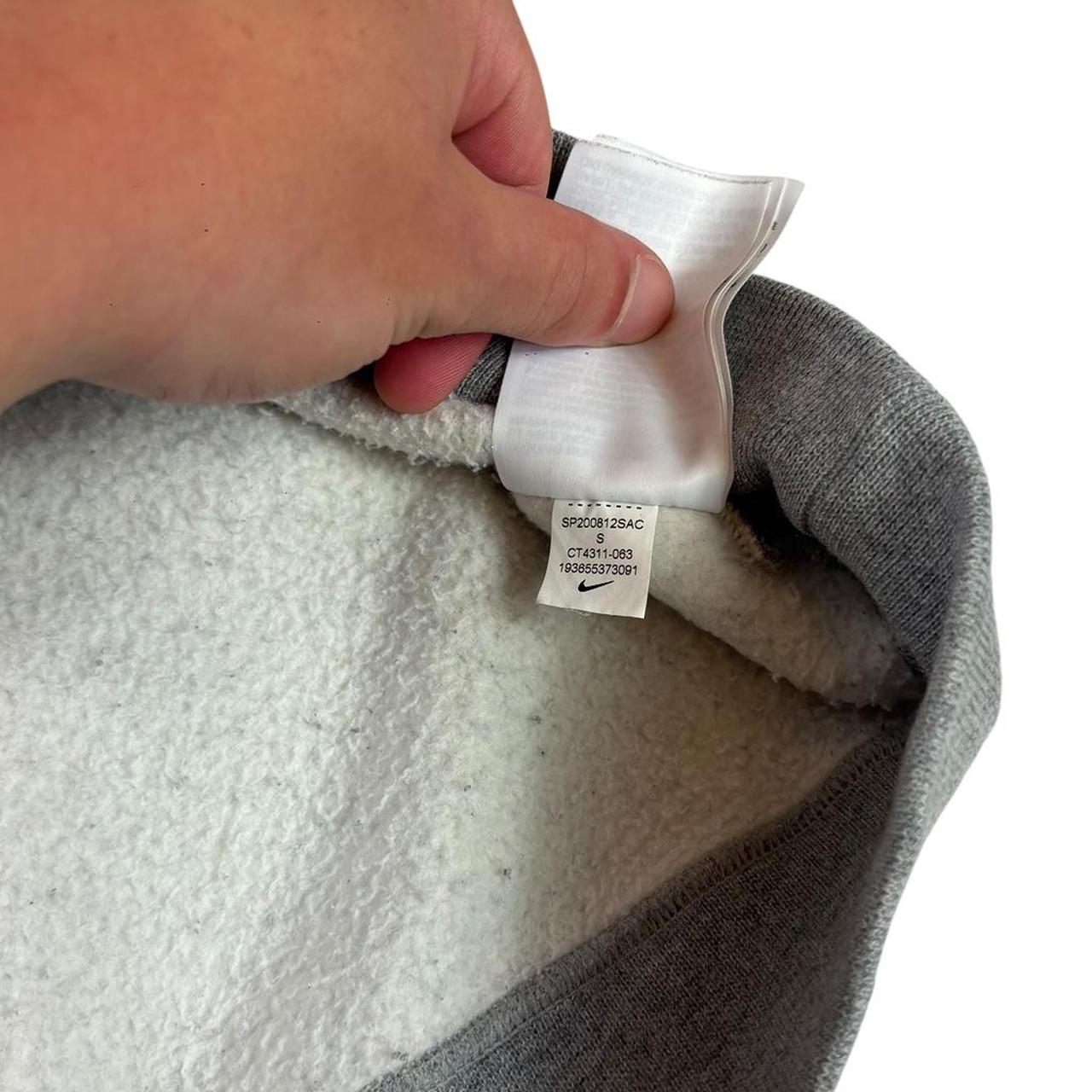 Nike x stussy grey pullover sweatshirt (S)