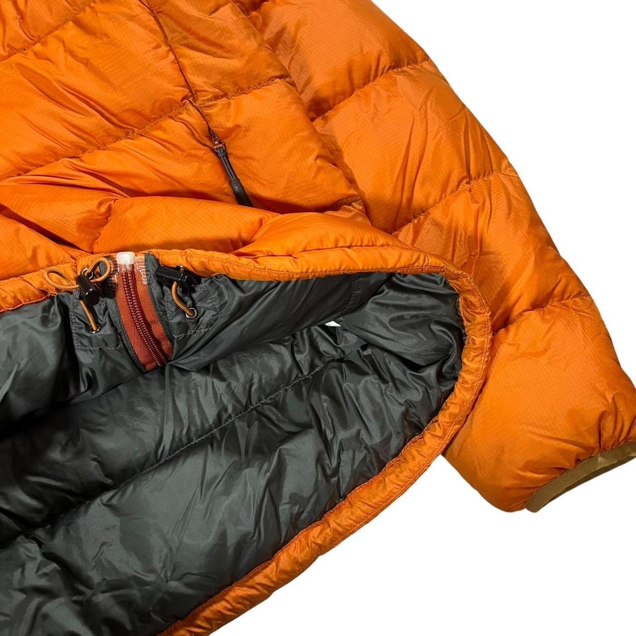 Montbell orange down puffer jacket (S)