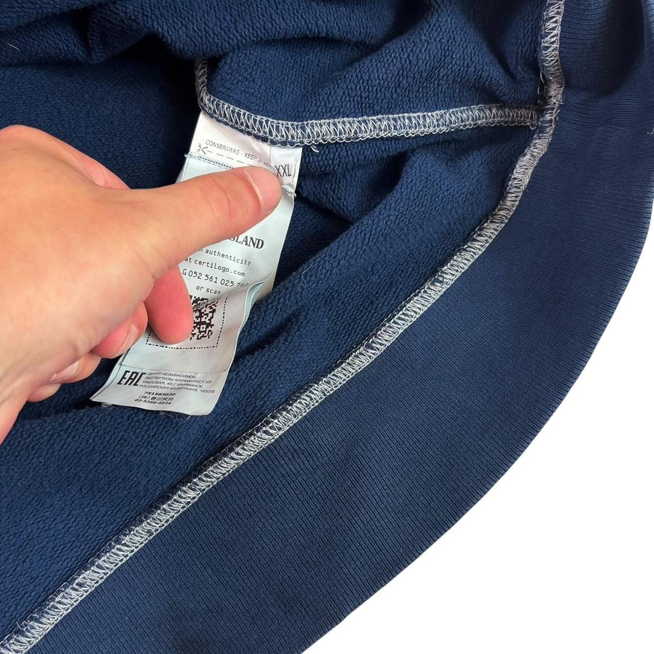 Stone island navy pullover sweatshirt (XXL)