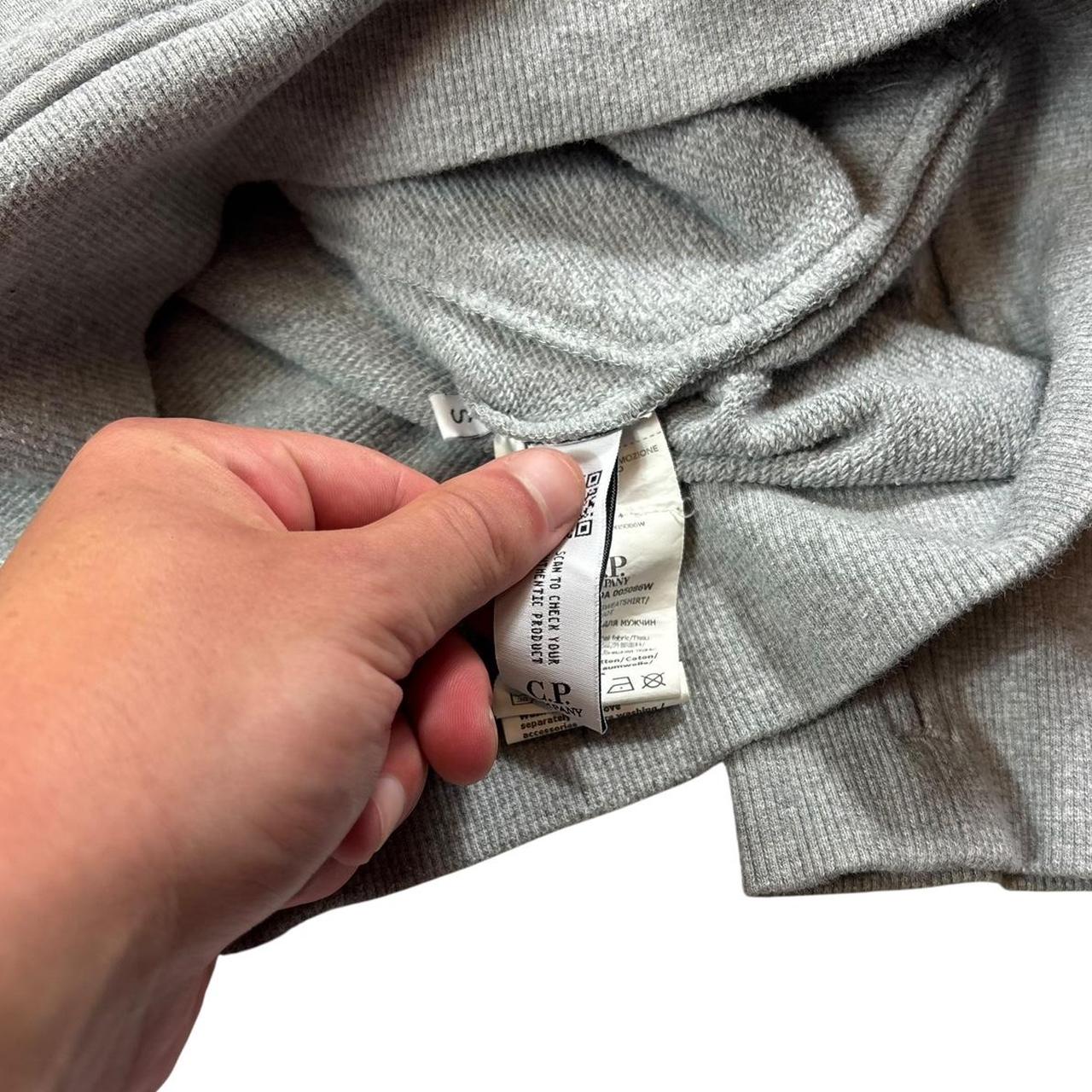 CP company grey quarter zip sweatshirt (S)