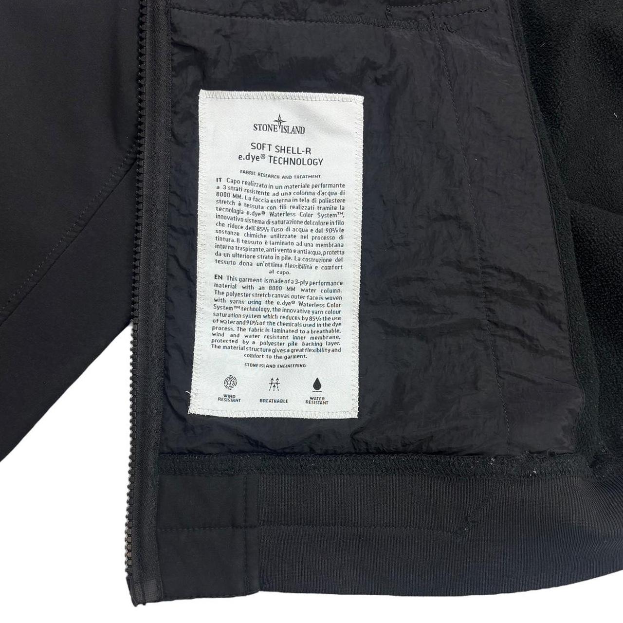 Stone island black soft shell jacket (S)