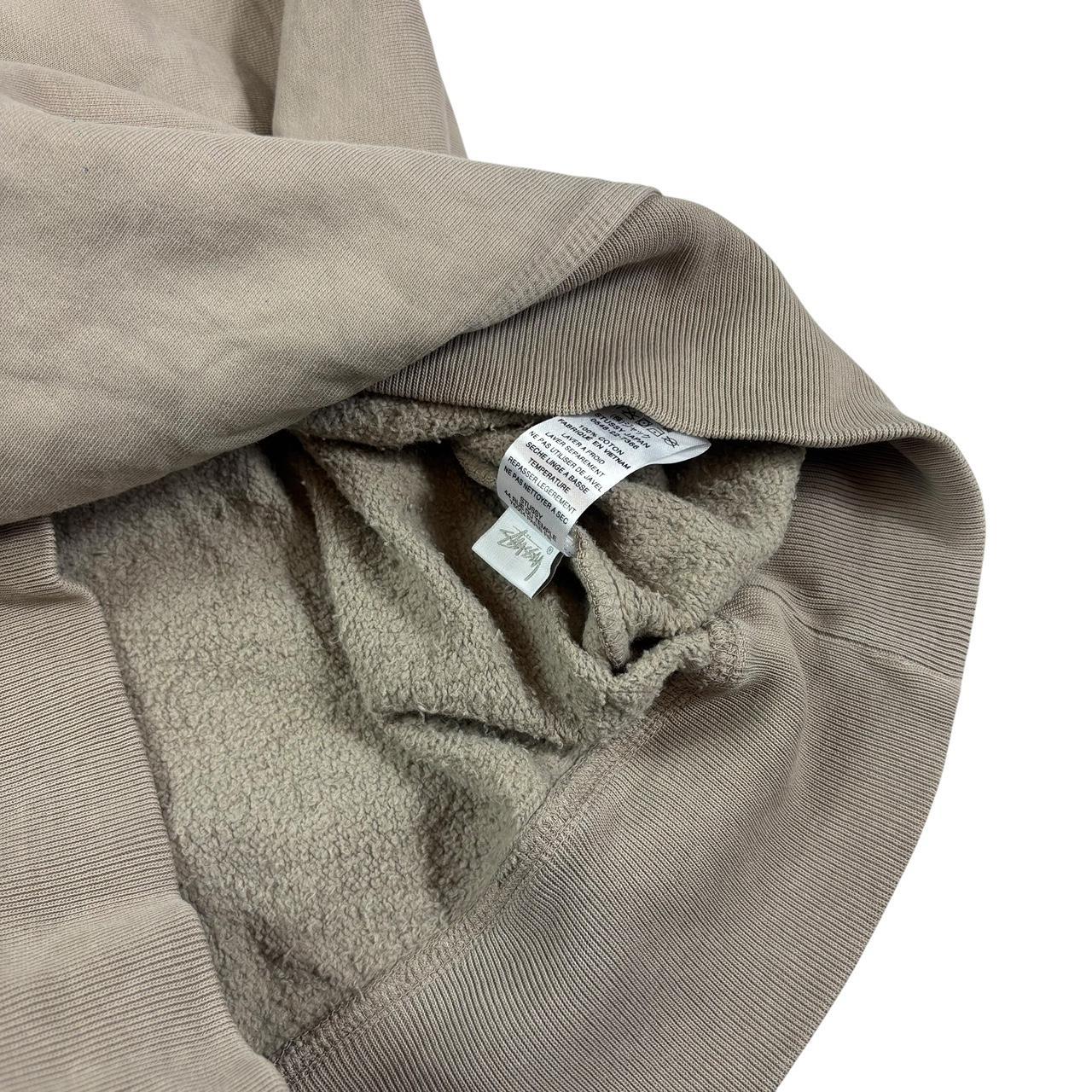 Stussy embroidered logo thick pullover sweatshirt (M)