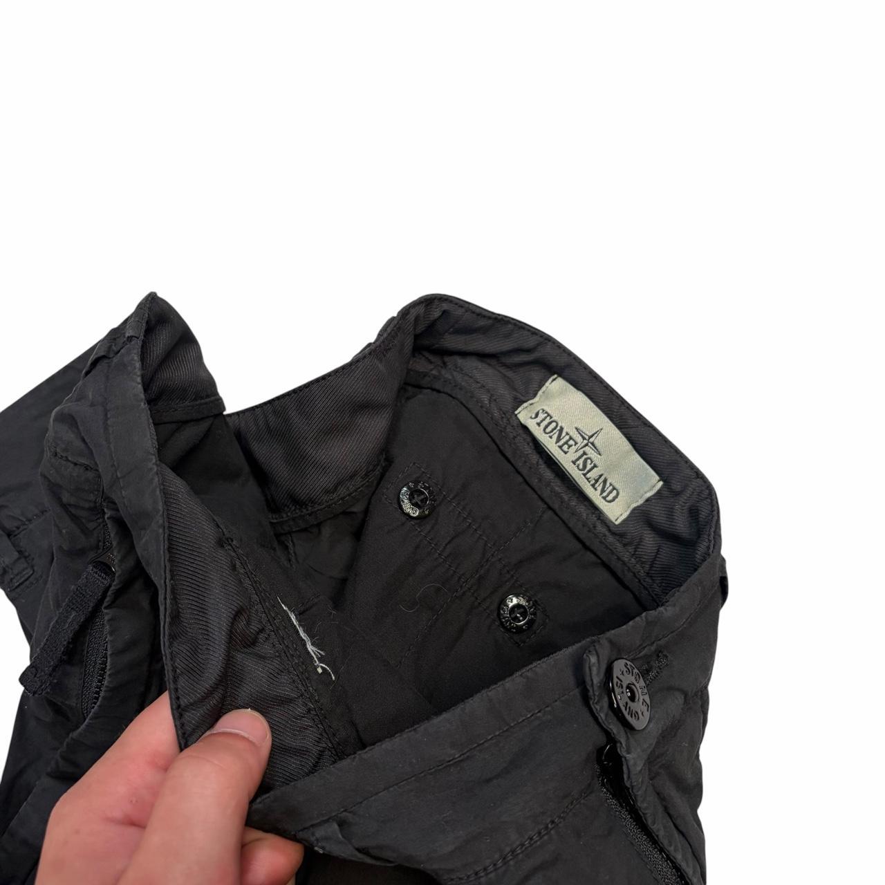 Stone island black cargo shorts (W34)