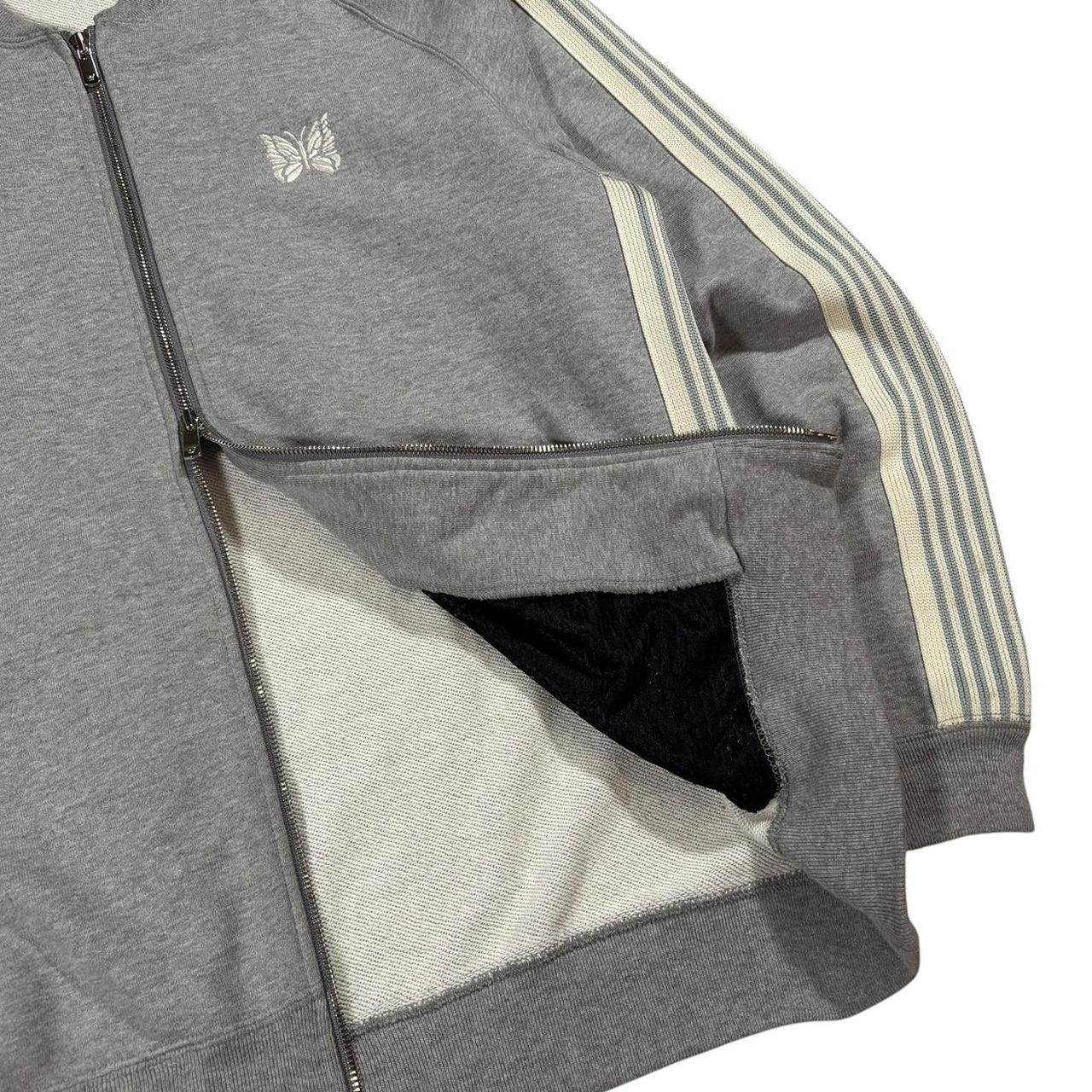 Needles grey cotton zip up tracksuit jacket (M)