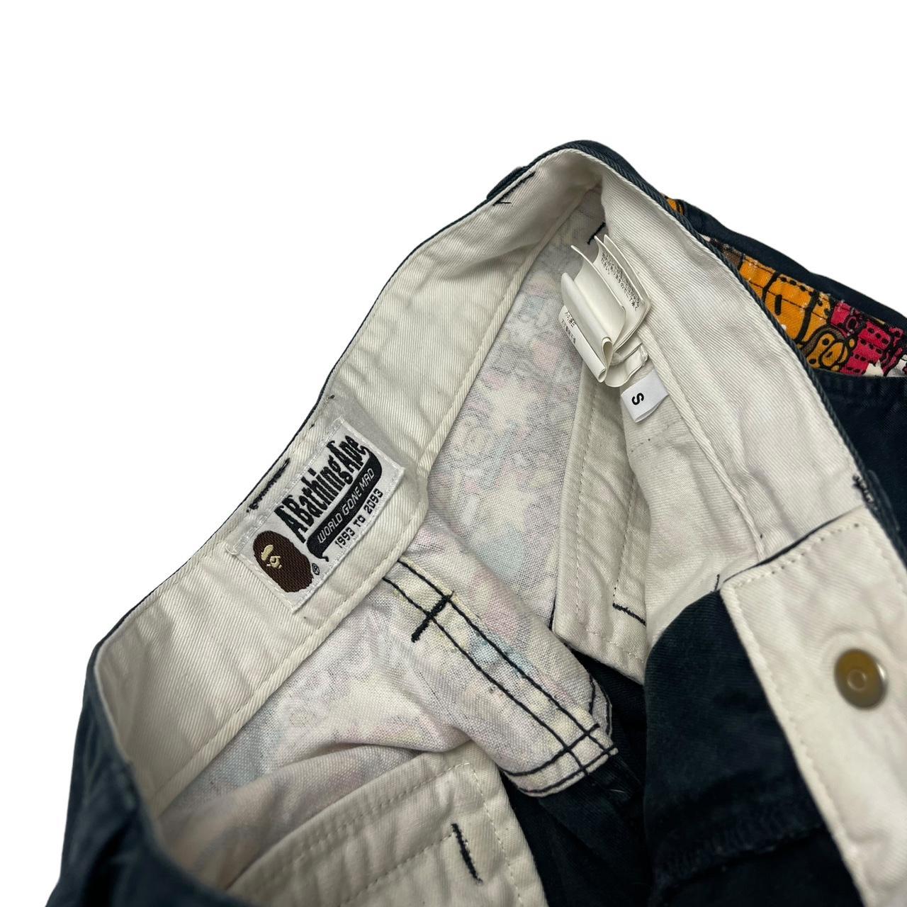 Bape baby milo sad face navy shorts (S)