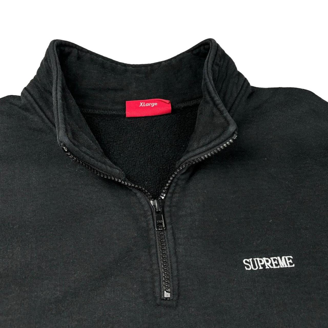 Supreme cross half zip pullover sweatshirt (XL)
