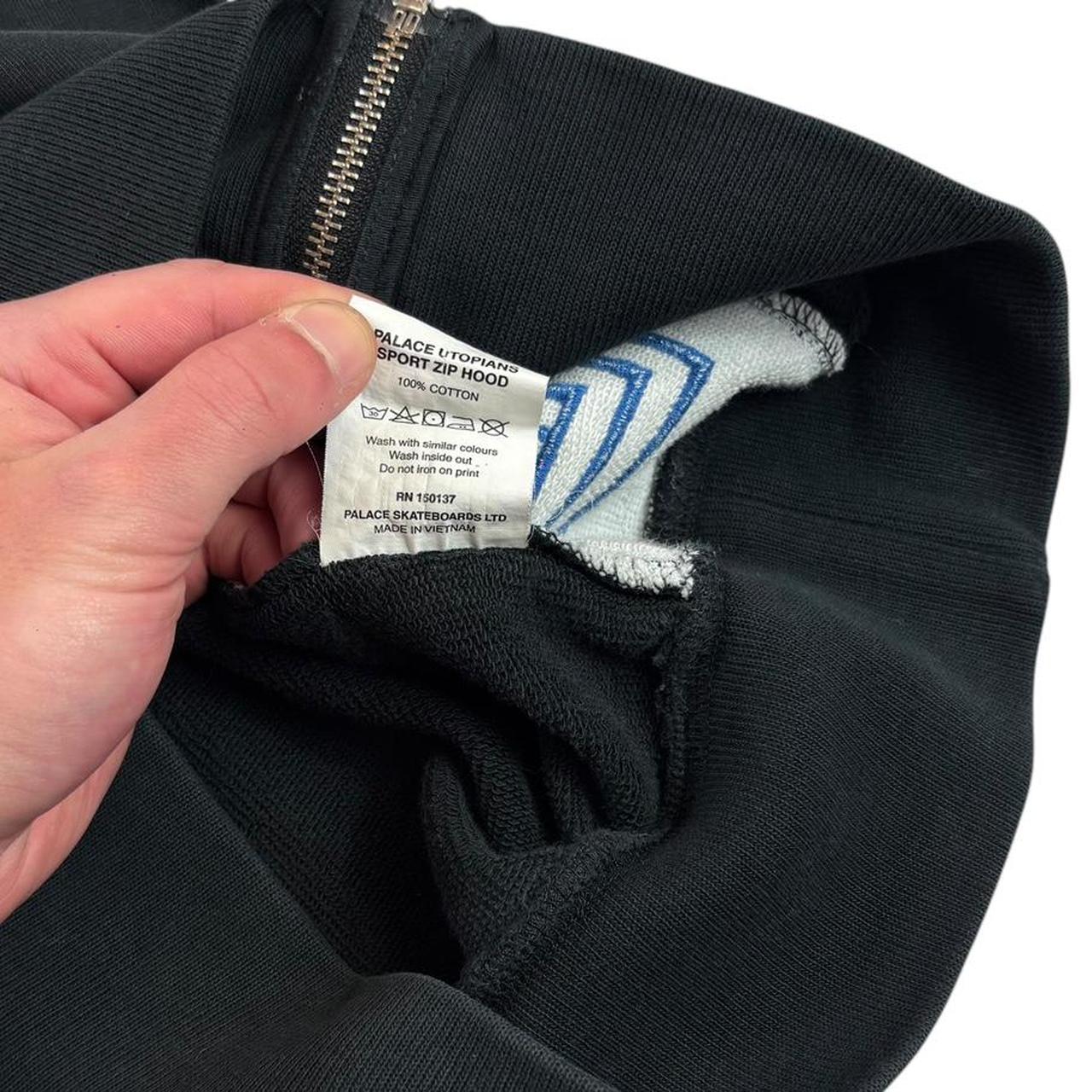Palace utopians black zip up hoodie (S)
