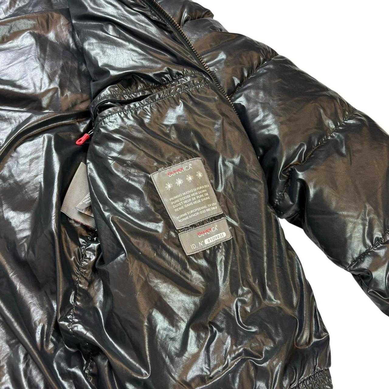 Duvetica black full zip down puffer jacket (L)