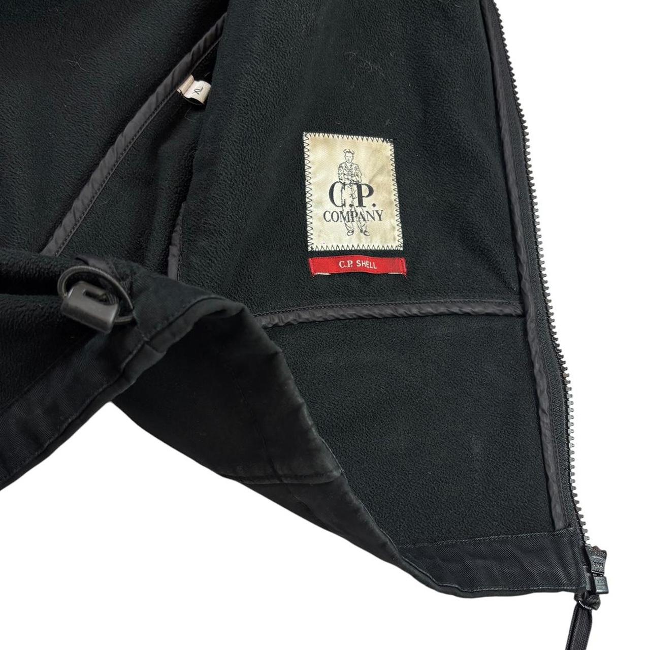 CP company black soft shell goggle jacket (XL)