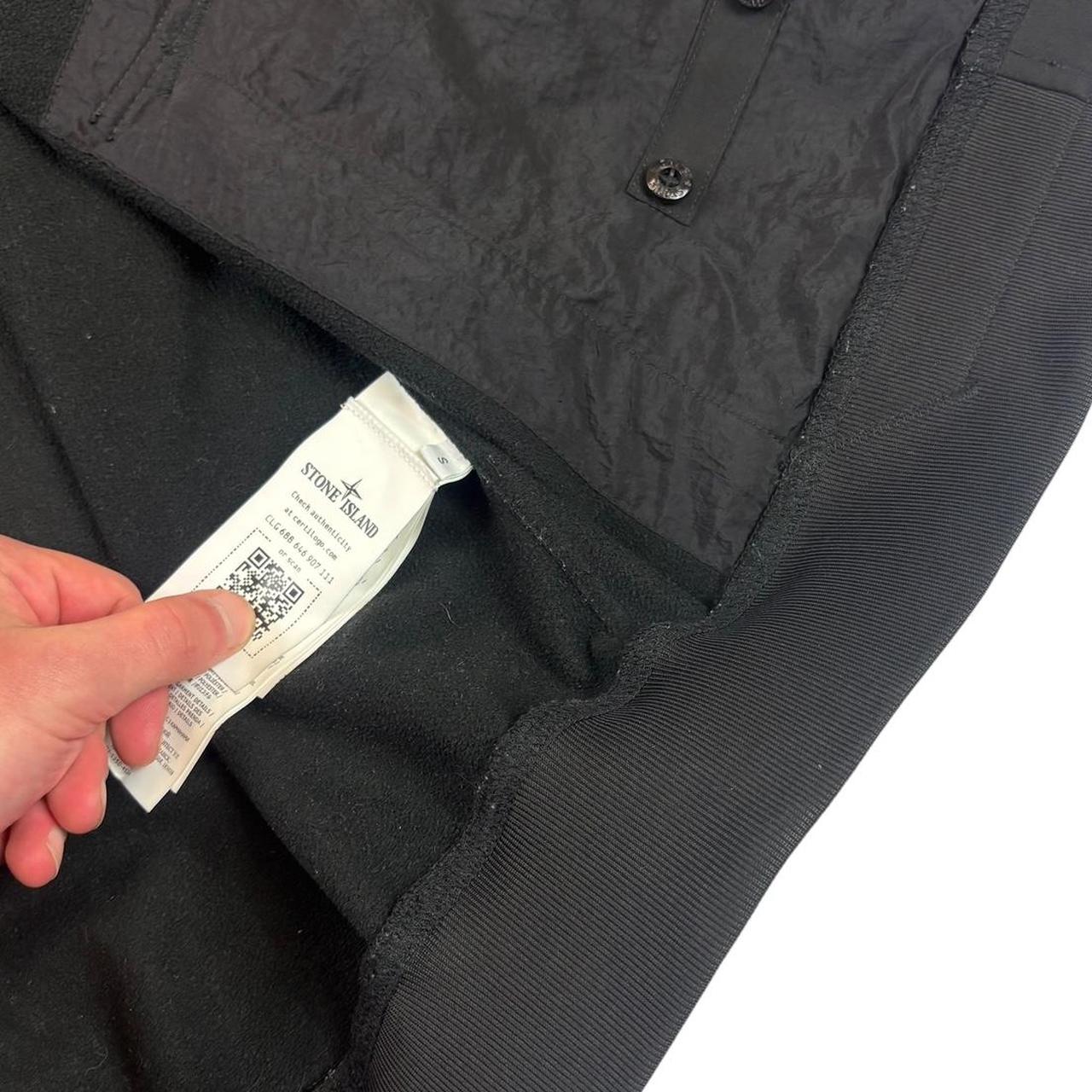 Stone island black soft shell jacket (S)