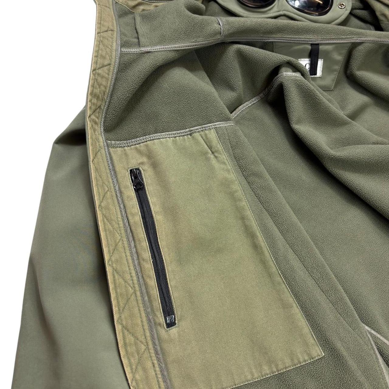 CP company khaki soft shell goggle jacket (XL)