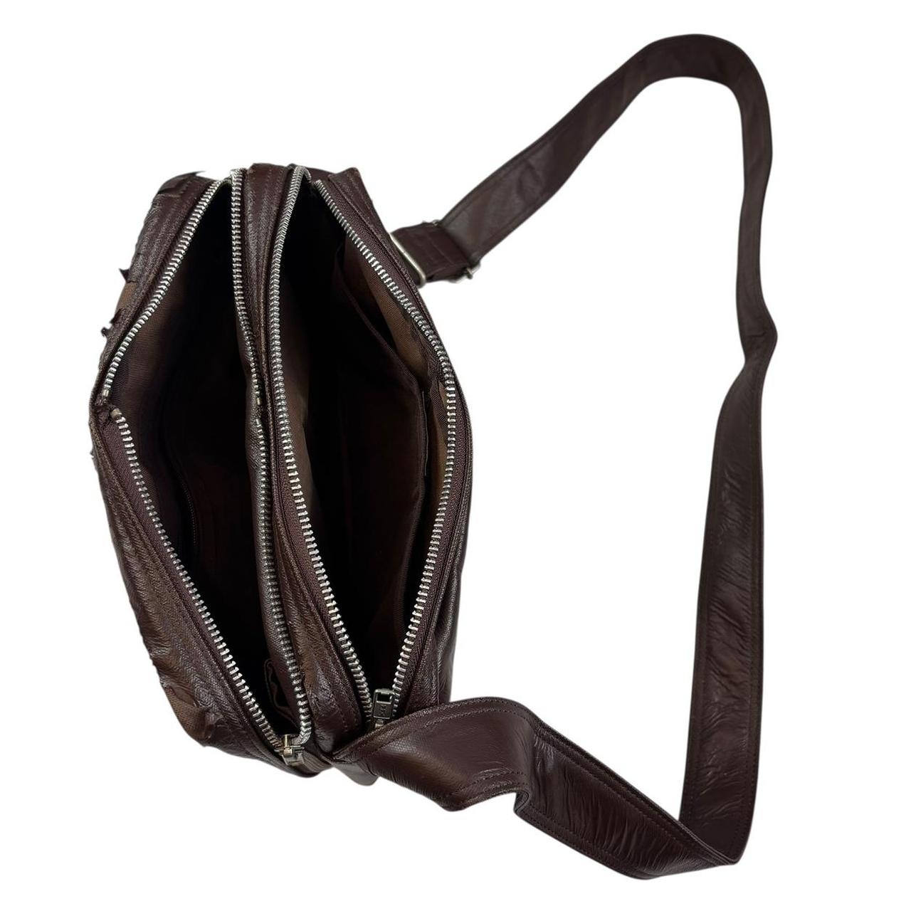 Porter Yoshida tanker leather crossbody side bag