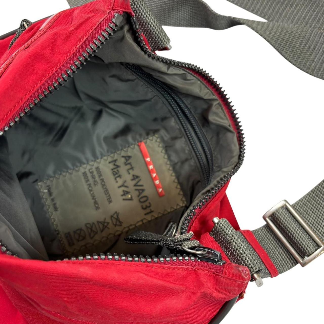 Prada sport red crossbody side bag