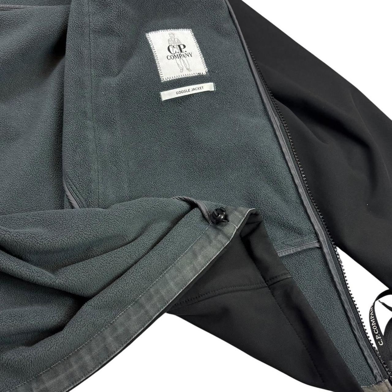 CP company black soft shell goggle jacket (XL)