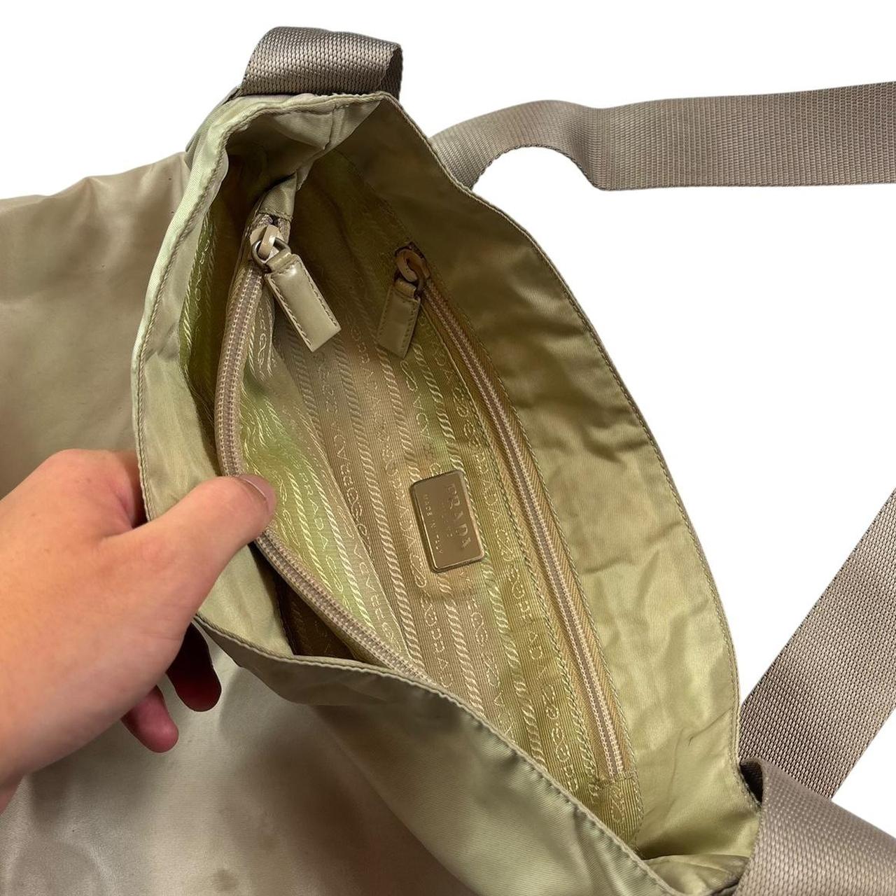 Prada triangle logo crossbody side bag