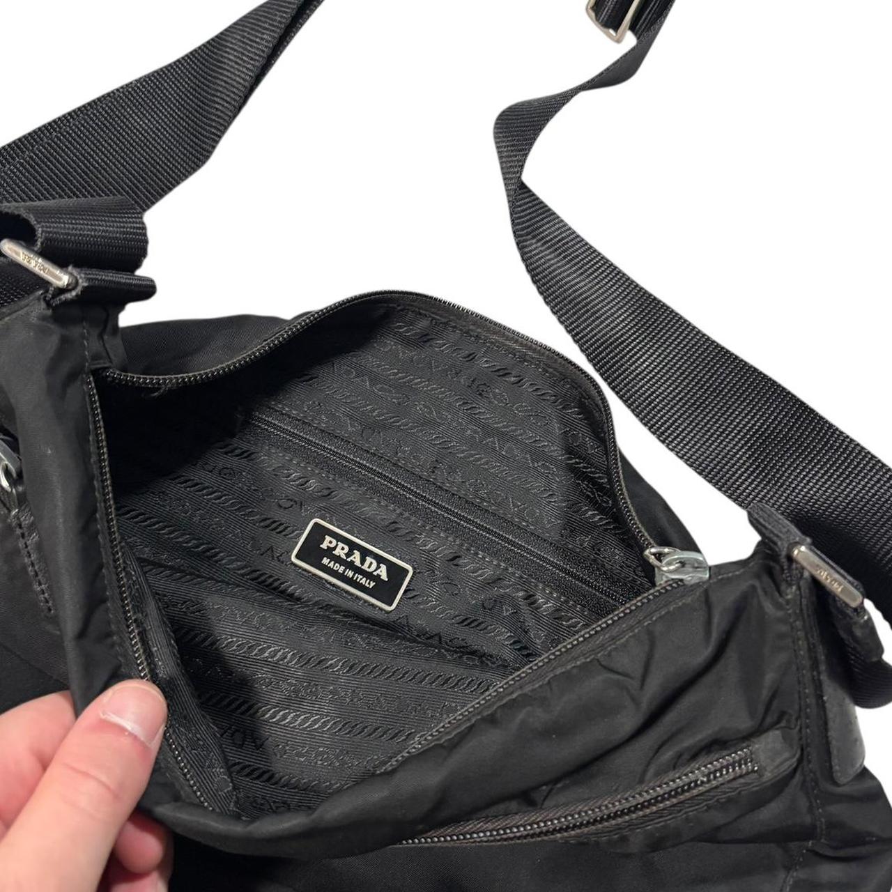 Prada black crossbody side bag