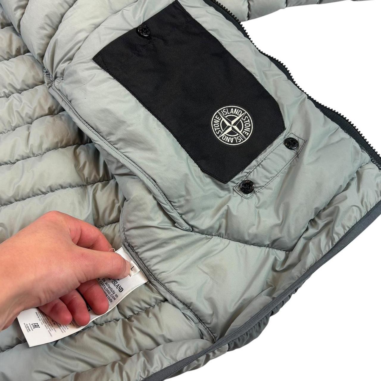 Stone island garment dyed micro yarn down puffer jacket (L)