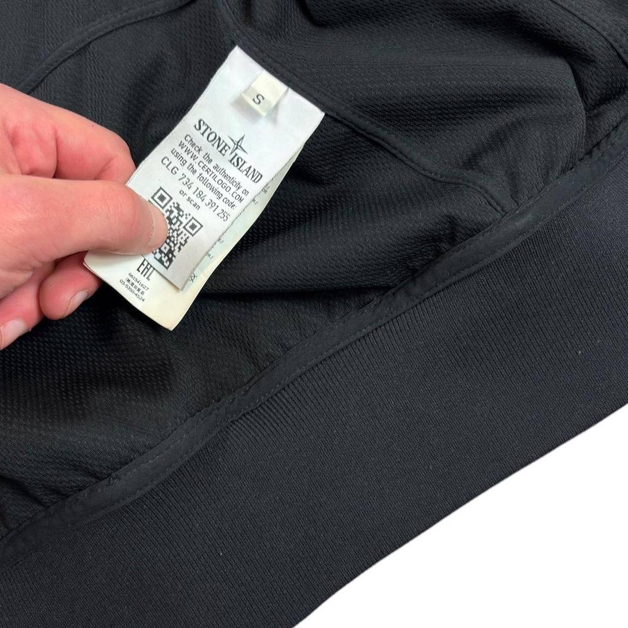 Stone island black soft shell jacket (S)