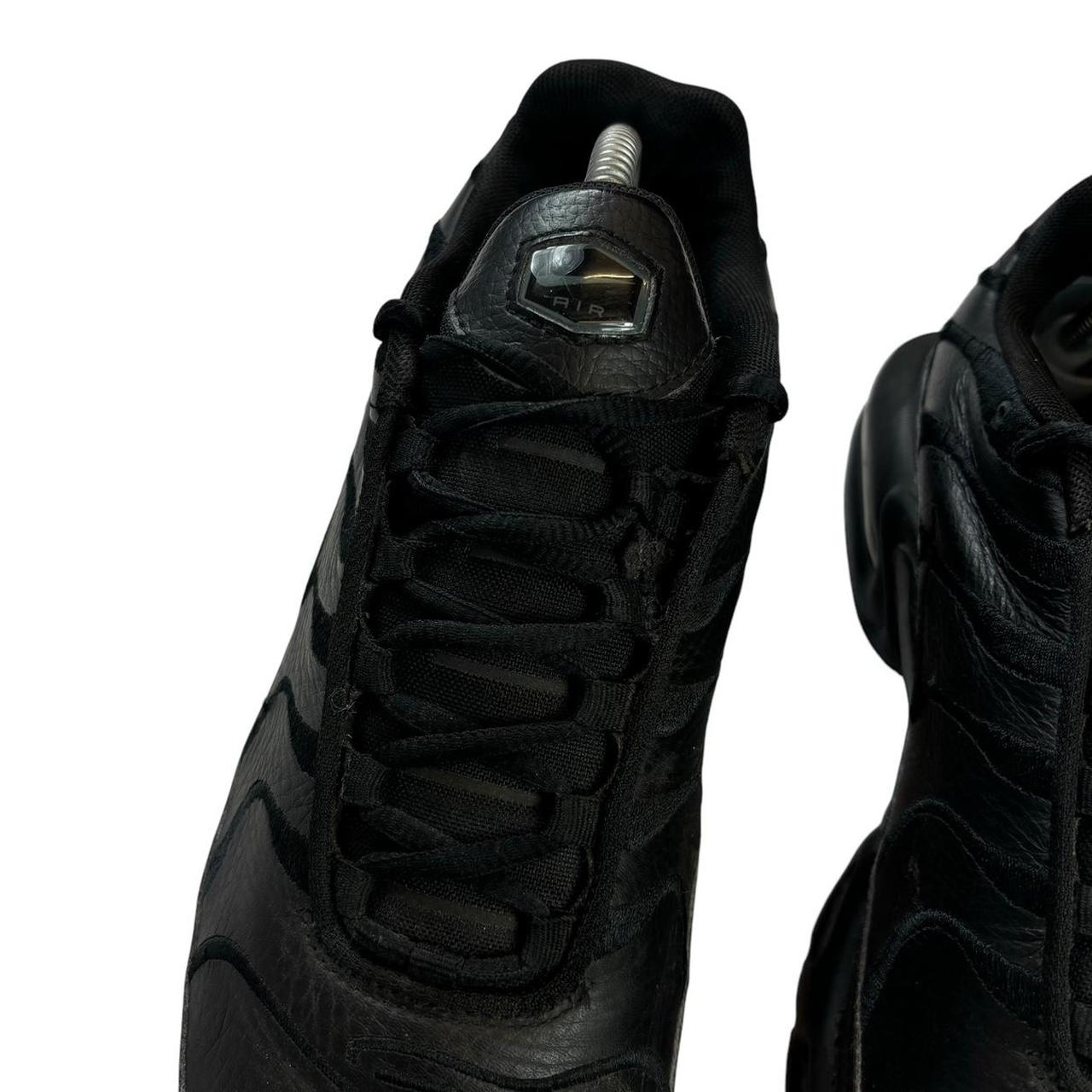 Nike TN air max plus Triple black leather (UK7.5)