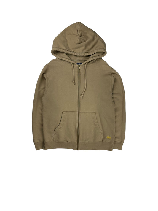 Stussy embroidered logo zip up hoodie