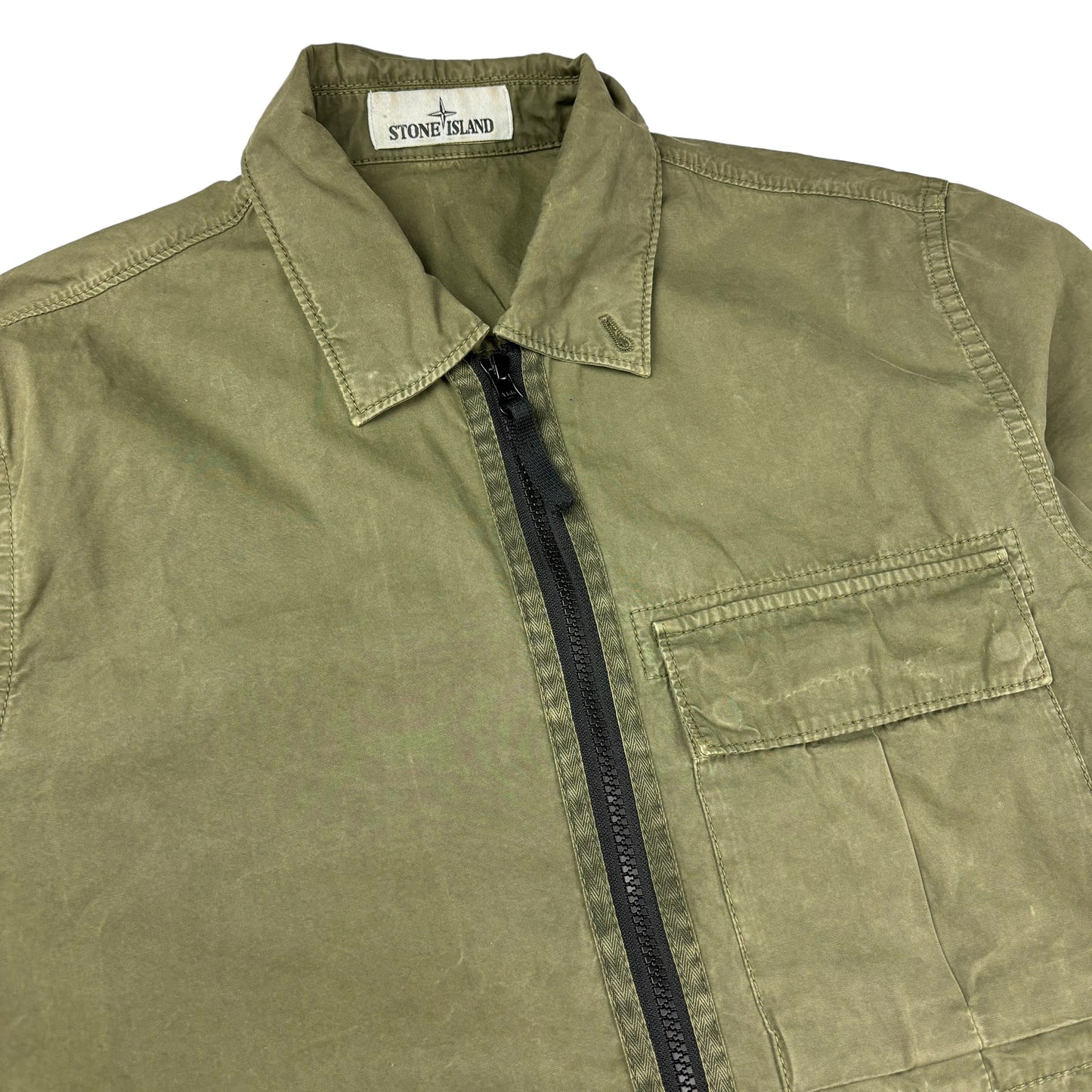 Stone island single pocket overshirt jacket