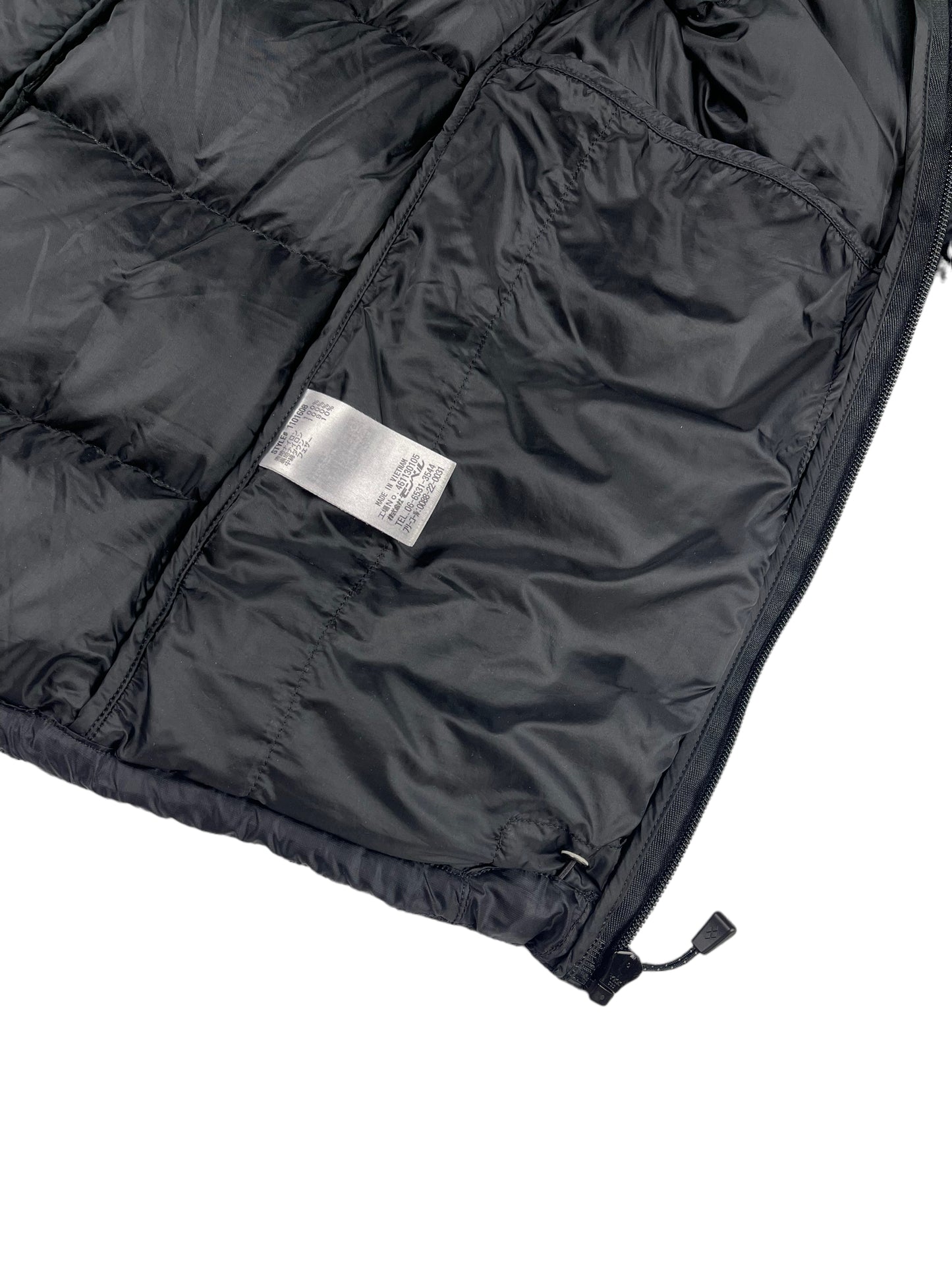 Montbell black down puffer jacket