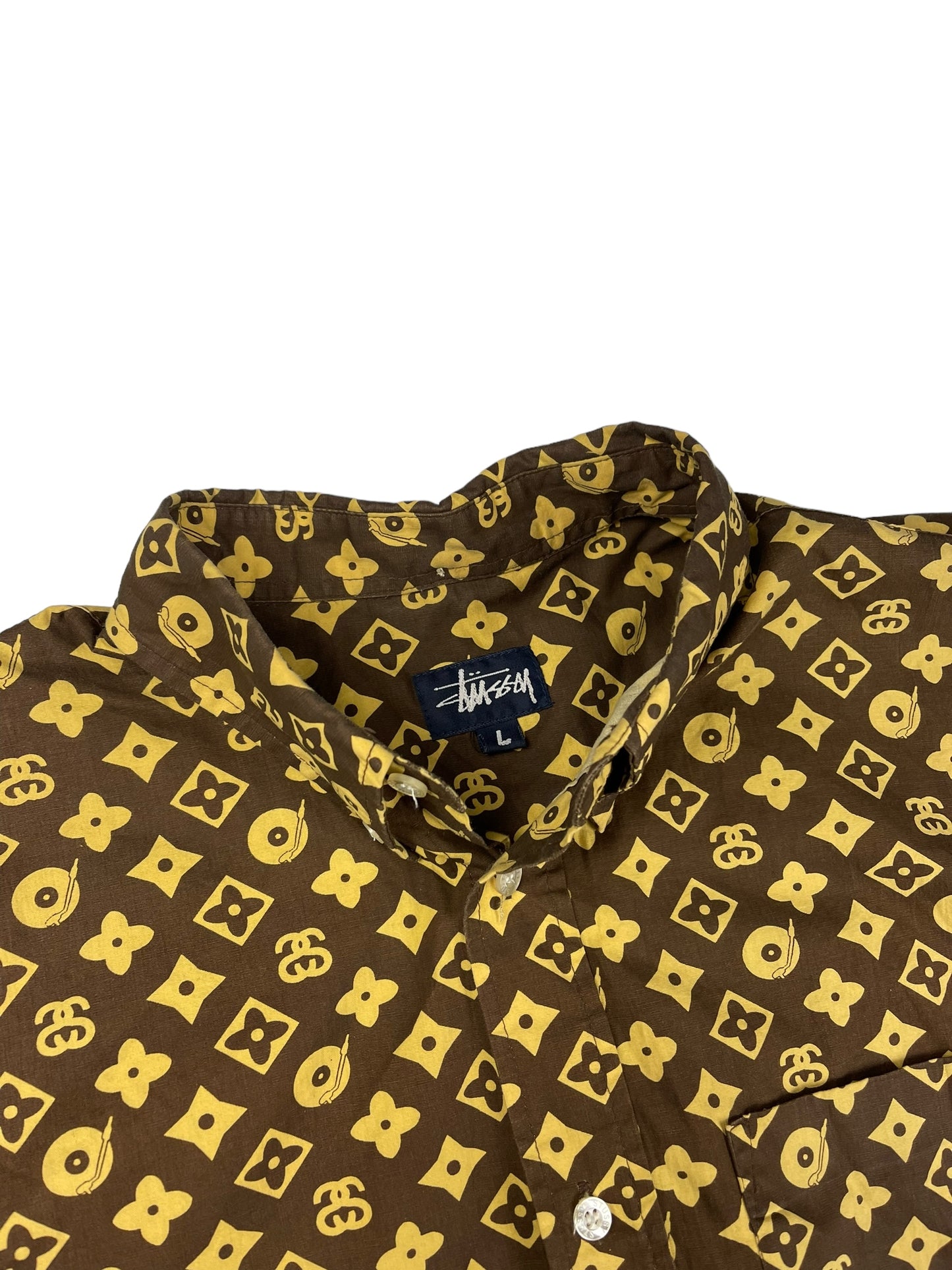 Stussy ‘Louis Vuitton’ Monogram button up shirt