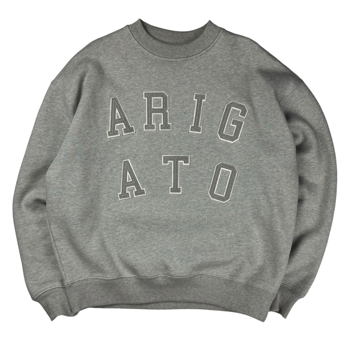 Axel Arigato spellout grey thick pullover sweatshirt