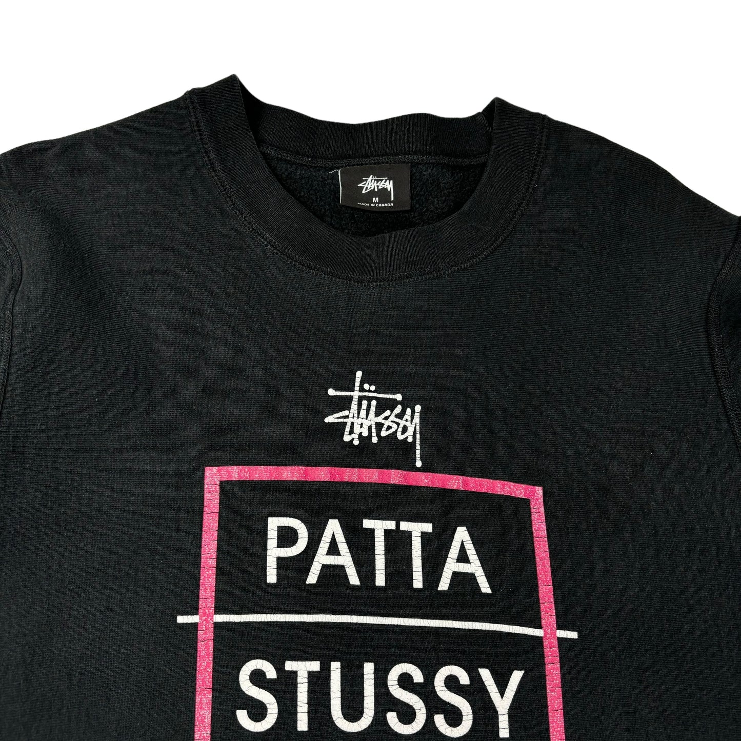 Stussy x Patta black pullover sweatshirt