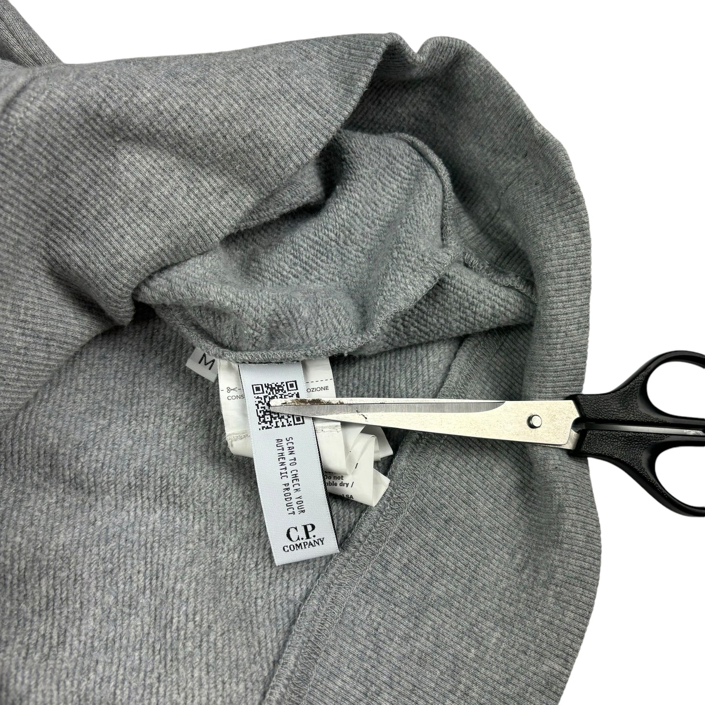 CP company grey pullover hoodie