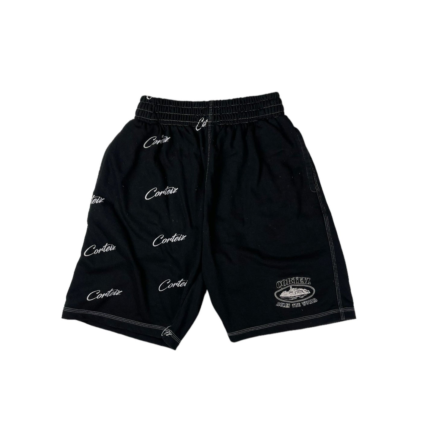 Corteiz black division shorts