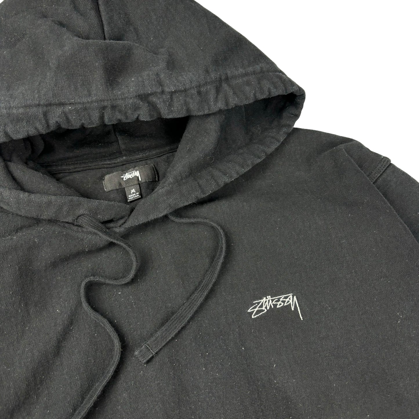 Stussy heavyweight black pullover hoodie