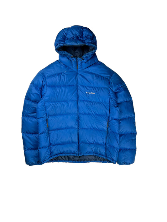 Montbell blue down puffer jacket