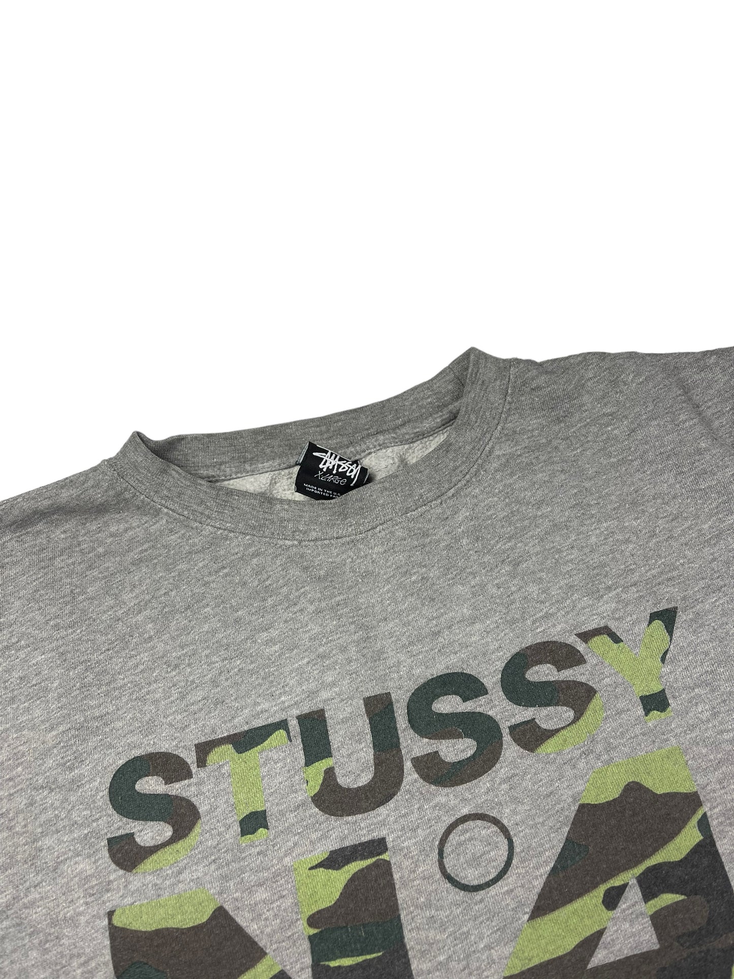 Stussy grey pullover sweatshirt