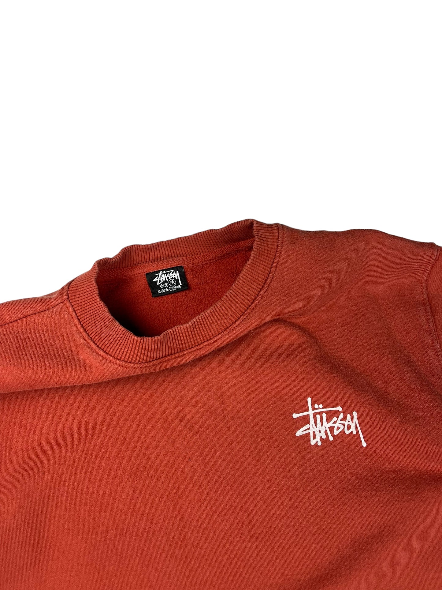 Stussy spellout thick pullover sweatshirt