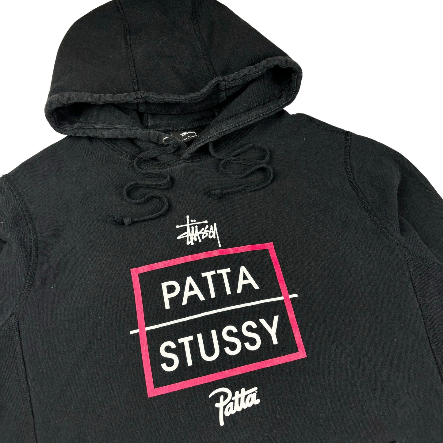 Stussy x Patta black pullover hoodie