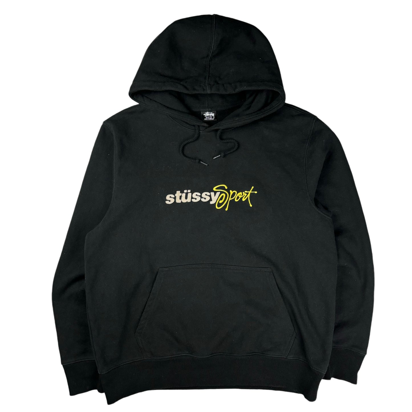 Stussy sport embroidered spellout pullover hoodie