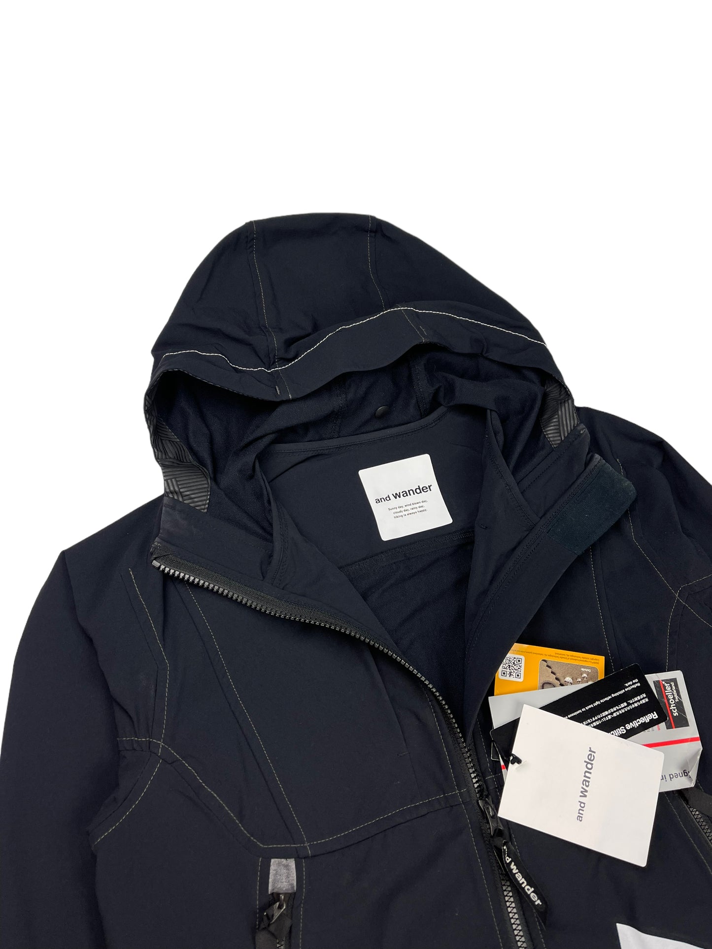 And wander navy Schoeller 3XDRY jacket