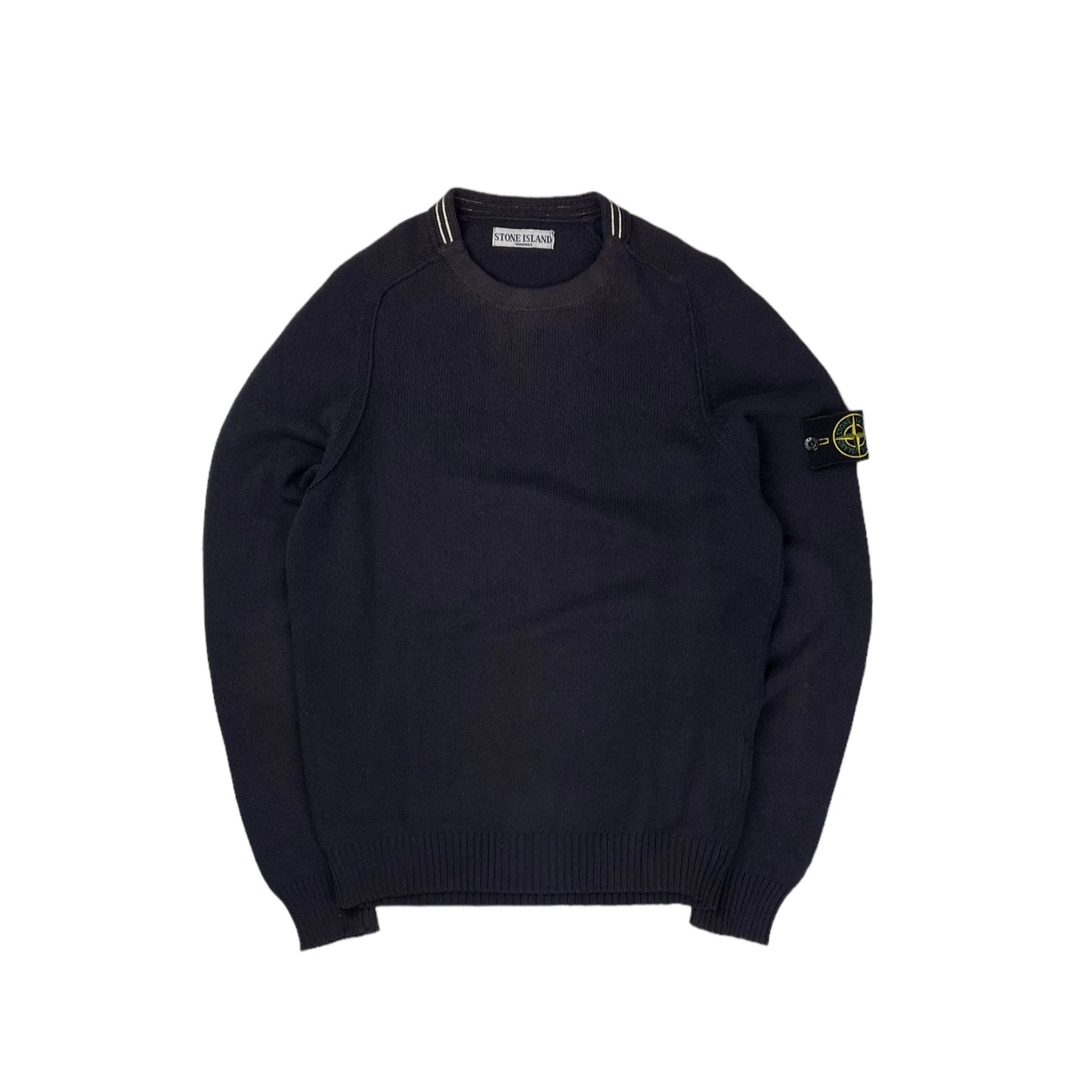 Stone island knitted pullover sweatshirt