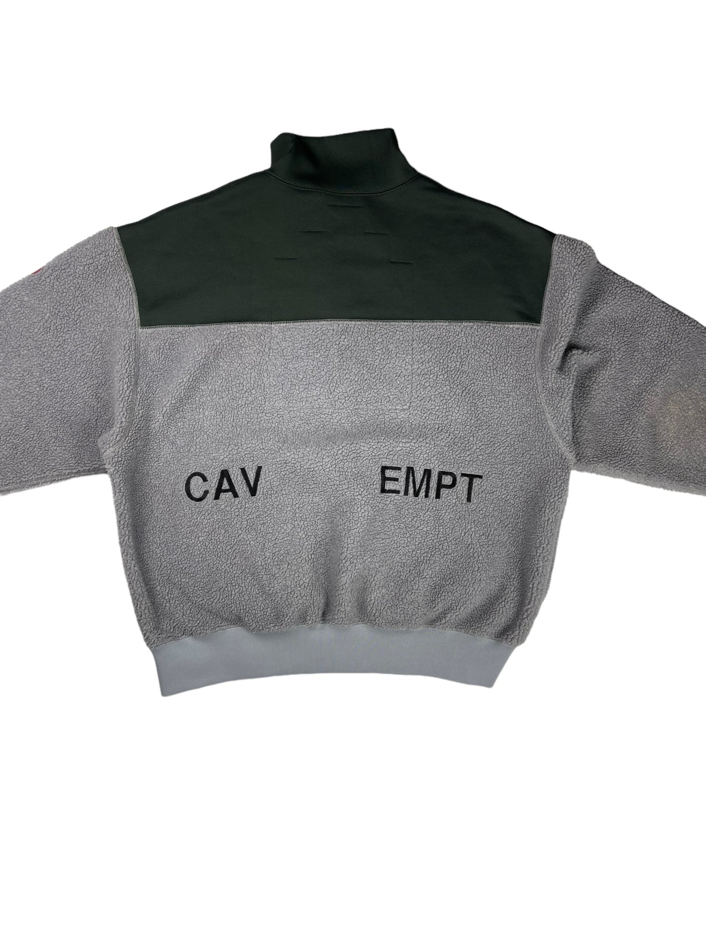 Cav Empt half zip two tone fleece sweatshirt