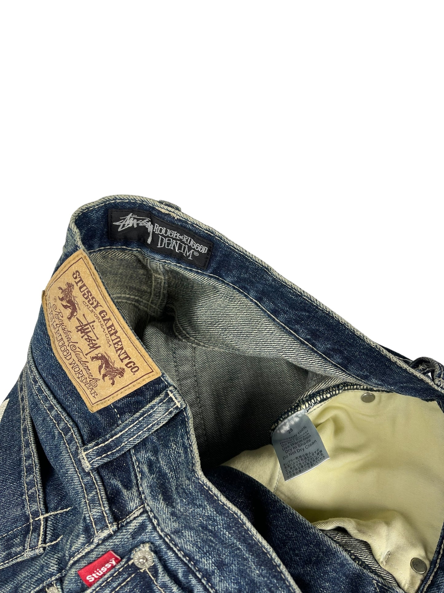 Stussy spellout denim jeans