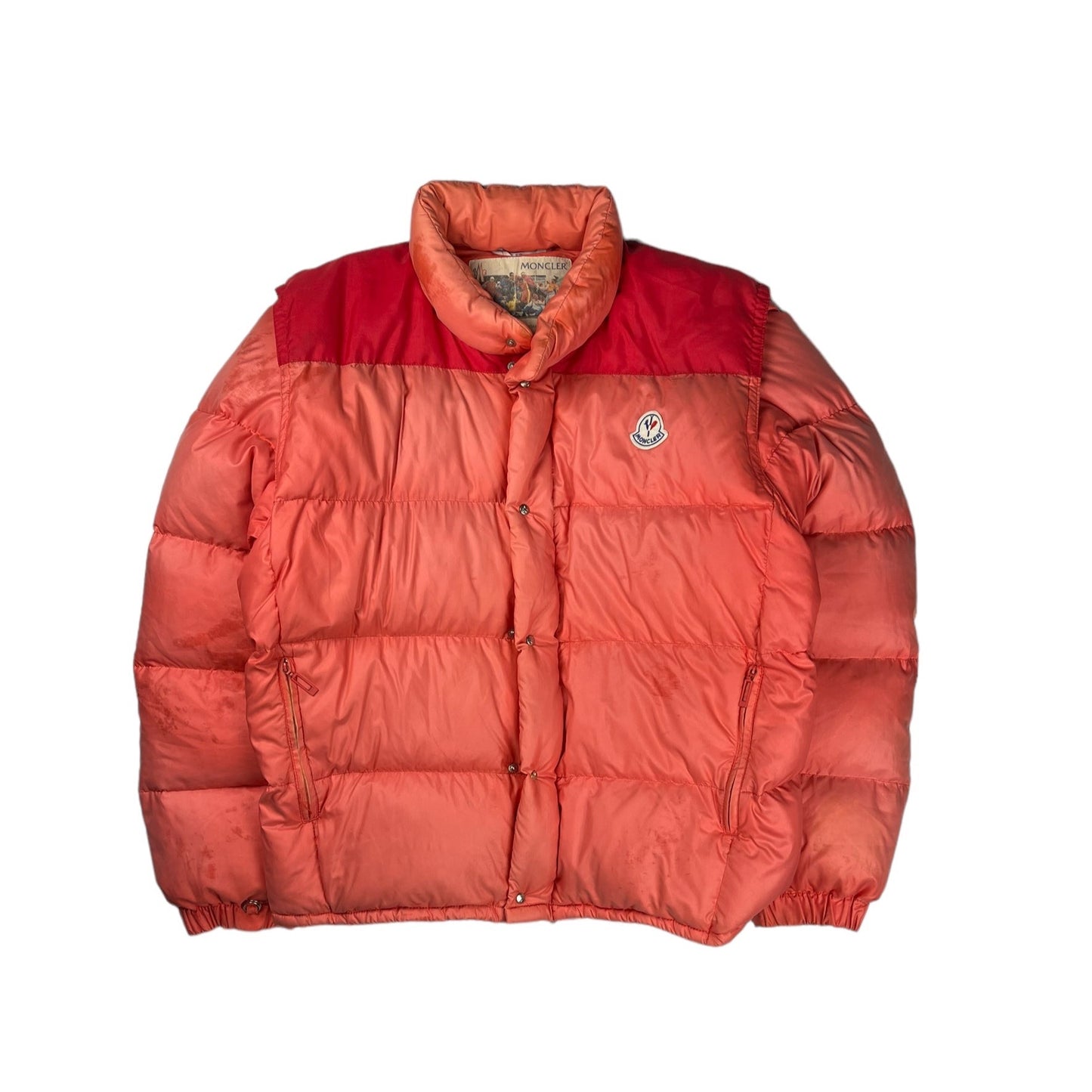 Moncler 80s grenoble down puffer jacket with removable arms