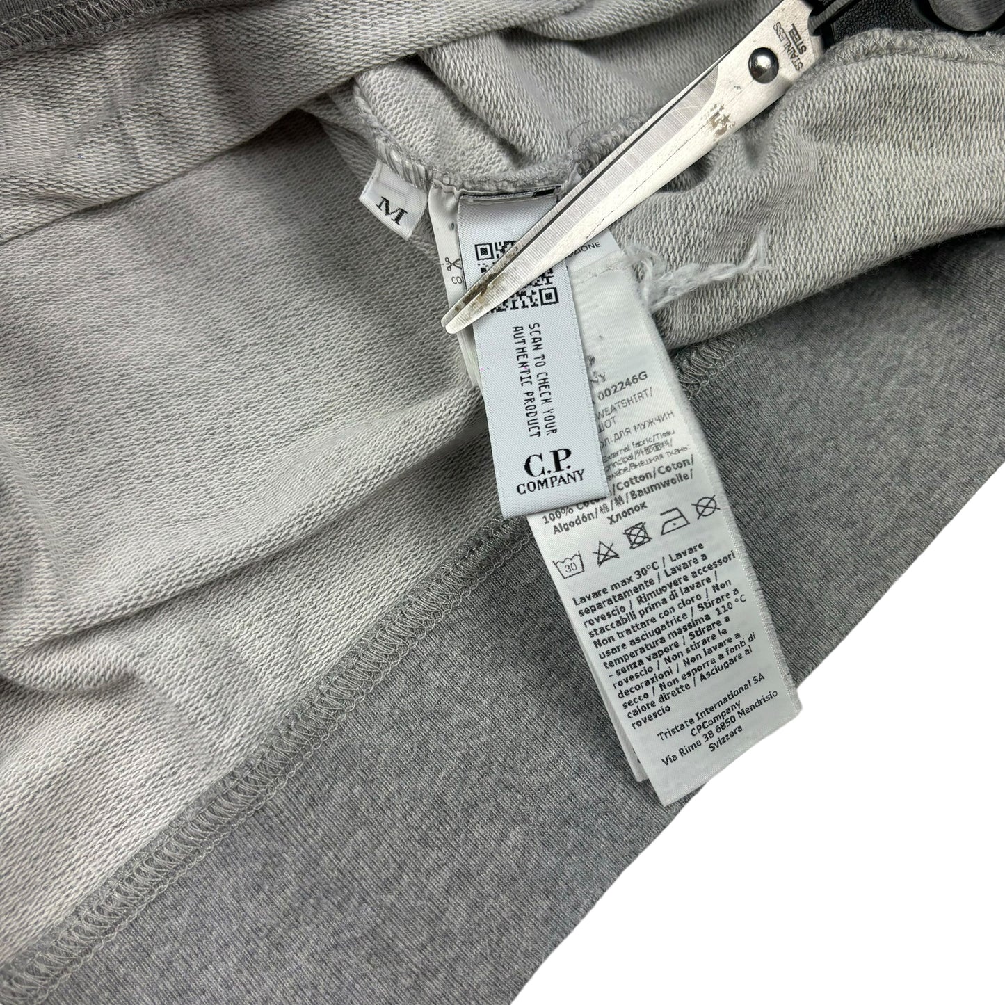 CP company grey pullover sweatshirt