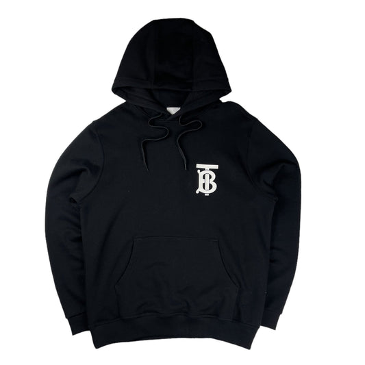 Burberry monogram black thick pullover hoodie